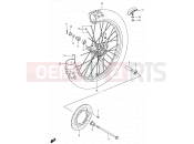 SUZUKI RM80 K1 (2001) 30 - FRONT WHEEL