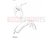 SUZUKI RM85 K2 (2002) (P02) 23 - FRONT FENDER