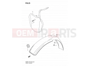 SUZUKI RM85 K9 (2009) (P03,P28) 23 - FRONT FENDER