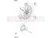 SUZUKI RM85 L2 (2012) 34 - FRONT WHEEL (RM85L2 P19)