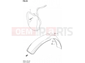 SUZUKI RM85 L4 (2014) (P03,P28,P33) 25 - FRONT FENDER