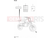 SUZUKI RM85 L4 (2014) (P03,P28,P33) 30 - LABEL (RM85L4 P28)