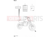 SUZUKI RM85 L4 (2014) (P03,P28,P33) 31 - LABEL (RM85LL4 P28)