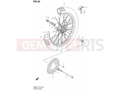 SUZUKI RM85 L4 (2014) (P03,P28,P33) 35 - FRONT WHEEL (RM85L4 P28)