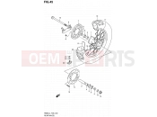 SUZUKI RM85 L4 (2014) (P03,P28,P33) 45 - REAR WHEEL (RM85L4 P28)