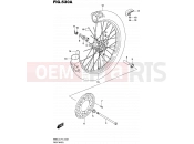 SUZUKI RM85 L5 (2015) (P19) 530A - FRONT WHEEL (RM85L5 P19)