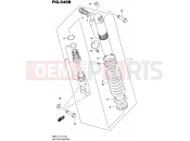 SUZUKI RM85 L5 (2015) (P19) 545B - REAR SHOCK ABSORBER (RM85LL5 P19)