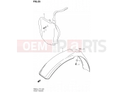 SUZUKI RM85L L4 (2014) (P19) 25 - FRONT FENDER