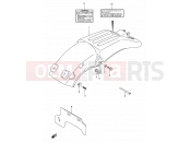 SUZUKI RMX250 K (1989) (E01) 30 - REAR FENDER