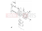 SUZUKI RMX250 K (1989) (E01) 35 - FRONT CALIPER (MODEL K/L)