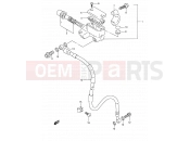 SUZUKI RMX250 K (1989) (E01) 36B - FRONT MASTER CYLINDER (MODEL T P37)