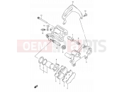 SUZUKI RMX250 K (1989) (E01) 41 - REAR CALIPERS (MODEL K)