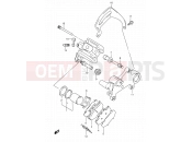 SUZUKI RMX250 L (1990) (E01) 41A - REAR CALIPERS (MODEL L/M)