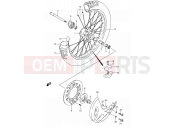 SUZUKI RMX250 S (1995) (E01) 34B - FRONT WHEEL (MODEL N/S)