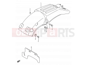 SUZUKI RMX250 L (1990) (E03,E28,E33) 38 - REAR FENDER