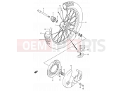 SUZUKI RMX250 L (1990) (E03,E28,E33) 29 - FRONT WHEEL (MODEL K/L)