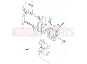 SUZUKI RMX250 L (1990) (E03,E28,E33) 33 - FRONT CALIPER (MODEL K/L)