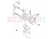 SUZUKI RMX250 N (1992) (E03,E28,E33) 33A - FRONT CALIPER (MODEL M/N/P/R)