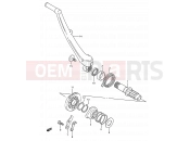 SUZUKI RMX250 P (1993) (E03,E28,E33) 13 - KICK STARTER