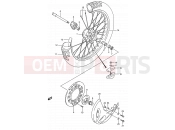 SUZUKI RMX250 P (1993) (E03,E28,E33) 29B - FRONT WHEEL (MODEL N/P/R)