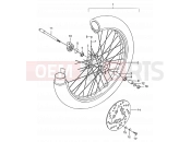 SUZUKI RMX50 X (1999) 33 - FRONT WHEEL
