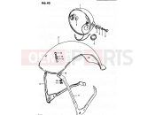 SUZUKI RV50 D (1983) 42 - HEADLAMP HOUSING - FRONT FENDER
