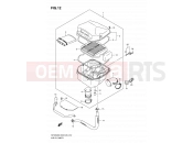 SUZUKI SFV650 K9 (2009) Gladius (E03,E28,E33) 12 - AIR CLEANER