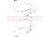 SUZUKI SFV650 L1 (2011) Gladius (E21) 85 - FRONT FENDER (SFV650AL1 E21)