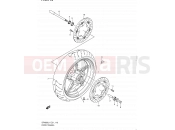 SUZUKI SFV650 L1 (2011) Gladius (E21) 116 - FRONT WHEEL (SFV650L1 E21)