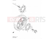 SUZUKI SFV650 L1 (2011) Gladius (E21) 121 - FRONT WHEEL (SFV650UAL1 E21)