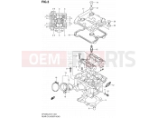 SUZUKI SFV650 L2 (2012) Gladius (E21) 3 - REAR CYLINDER HEAD