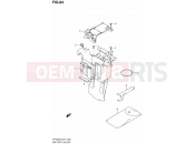 SUZUKI SFV650 L2 (2012) Gladius (E21) 84 - BATTERY HOLDER (SFV650UL2 E24)