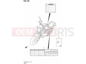 SUZUKI SFV650 L2 (2012) Gladius (E21) 105 - LABEL (SFV650UL2 E24)