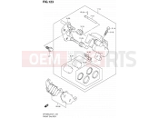 SUZUKI SFV650 L2 (2012) Gladius (E21) 123 - FRONT CALIPER