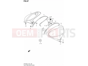 SUZUKI SFV650 L3 (2013) Gladius (E21) 97 - FUEL TANK SIDE COVER