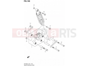 SUZUKI SFV650 L3 (2013) Gladius (E21) 168 - REAR CUSHION LEVER