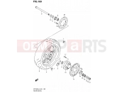SUZUKI SFV650 L3 (2013) Gladius (E21) 169 - REAR WHEEL (SFV650L3 E21)