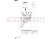 SUZUKI SFV650 L4 (2014) Gladius (E21) 68 - LABEL (SFV650L4 E21)