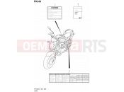 SUZUKI SFV650 L4 (2014) Gladius (E21) 69 - LABEL (SFV650UL4 E21)