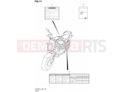 SUZUKI SFV650 L4 (2014) Gladius (E21) 71 - LABEL (SFV650UAL4 E21)