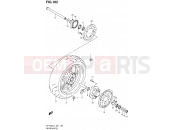 SUZUKI SFV650 L4 (2014) Gladius (E21) 102 - REAR WHEEL (SFV650UAL4 E21)