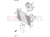 SUZUKI SFV650 L5 (2015) Gladius (E21) 185A - RADIATOR