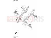 SUZUKI SFV650 L5 (2015) Gladius (E21) 415A - FOOTREST