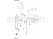 SUZUKI SFV650 L5 (2015) Gladius (E21) 462A - HANDLEBAR