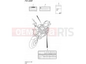 SUZUKI SFV650 L5 (2015) Gladius (E21) 496B - LABEL (SFV650AL5 E21)