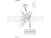 SUZUKI SFV650 L5 (2015) Gladius (E21) 496D - LABEL (SFV650UAL5 E21)