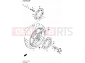 SUZUKI SFV650 L5 (2015) Gladius (E21) 530B - FRONT WHEEL (SFV650AL5 E21)