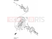 SUZUKI SFV650 L5 (2015) Gladius (E21) 550B - REAR WHEEL (SFV650AL5 E21)