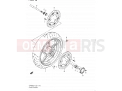 SUZUKI SFV650A L1 (2011) Gladius (E21) 118 - FRONT WHEEL (SFV650AL1 E21)