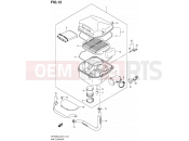 SUZUKI SFV650A L2 (2012) Gladius (E21) 12 - AIR CLEANER